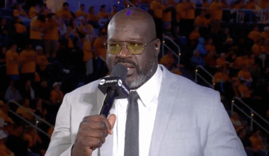 Shaq goes off on Karl-Anthony Towns after horrible shot attempt