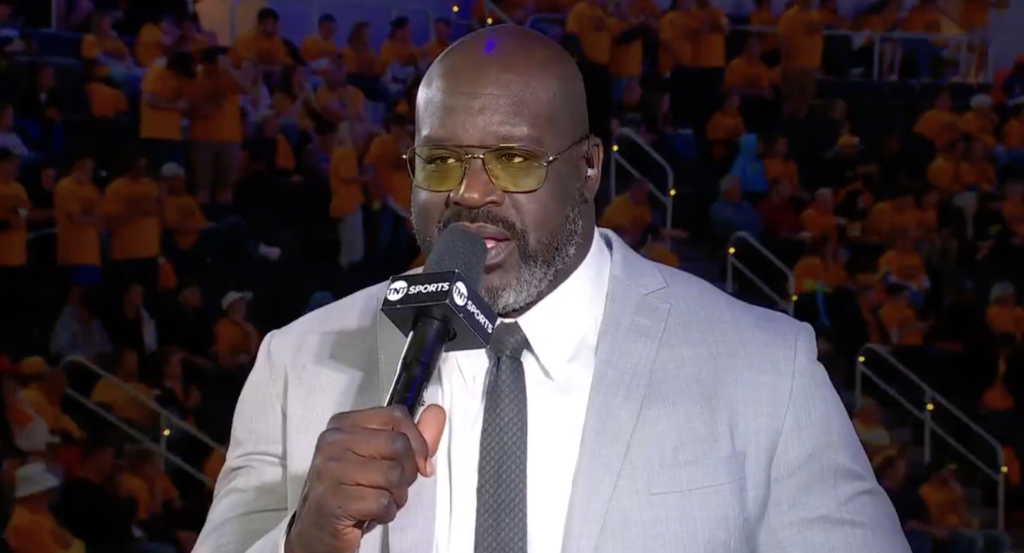 Shaq goes off on Karl-Anthony Towns after horrible shot attempt