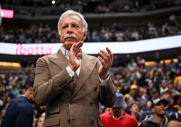 Denver Nuggets owner Stan Kroenke watches the action against the Los Angeles Lakers during the first quarter at Ball Arena in Denver on Friday, March 14, 2025. (Photo by AAron Ontiveroz/The Denver Post)