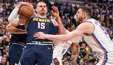 Denver Nuggets play OKC Thunder in Game 4 of NBA playoffs series