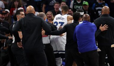 Steven Adams, Mason Plumlee ejected after heavyweight scuffle