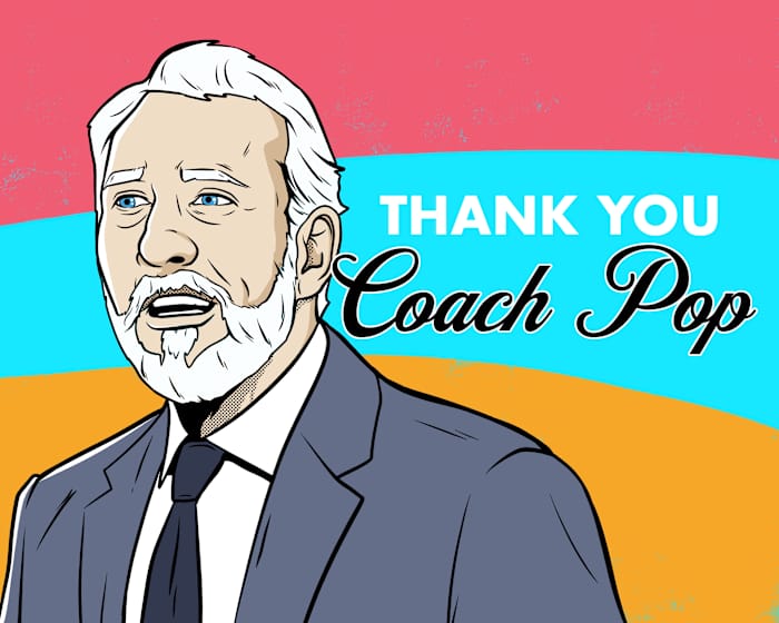 As seen on SA Live - Thank You, Coach Pop Special
