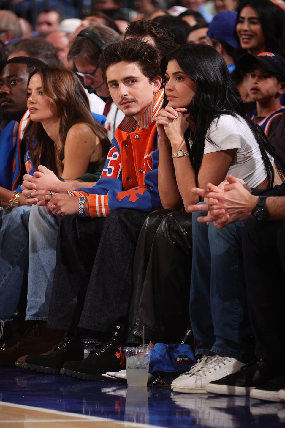 “We need to be by ourselves tonight,” Jenner reportedly said to Chalamet. NBAE via Getty Images
