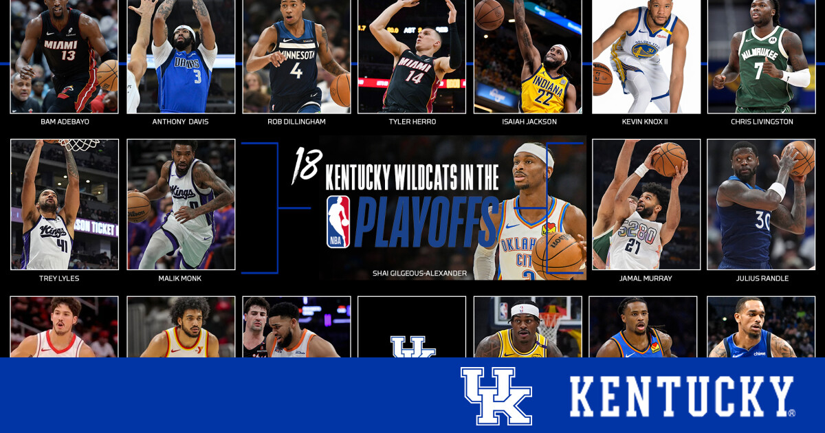 Eighteen Kentucky Wildcats Set for NBA Playoffs