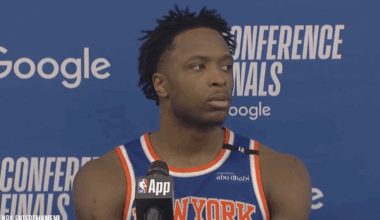 OG Anunoby had the quickest, most awkward press conference