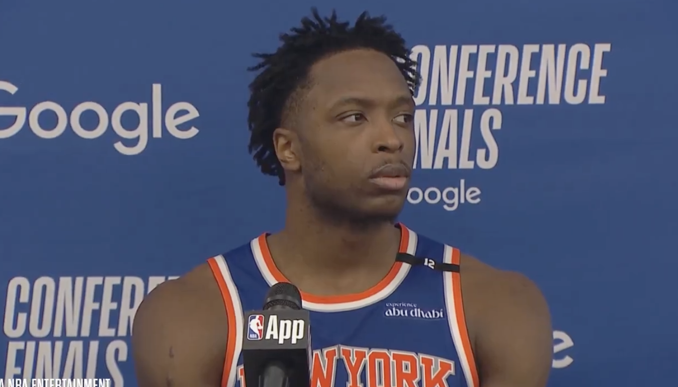 OG Anunoby had the quickest, most awkward press conference