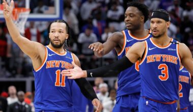 New York Knicks fans celebrate Pope Leo XIV's Villanova ties