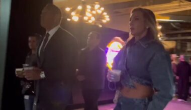 Charlotte Flair attends NBA Playoff game with Alex Rodriguez