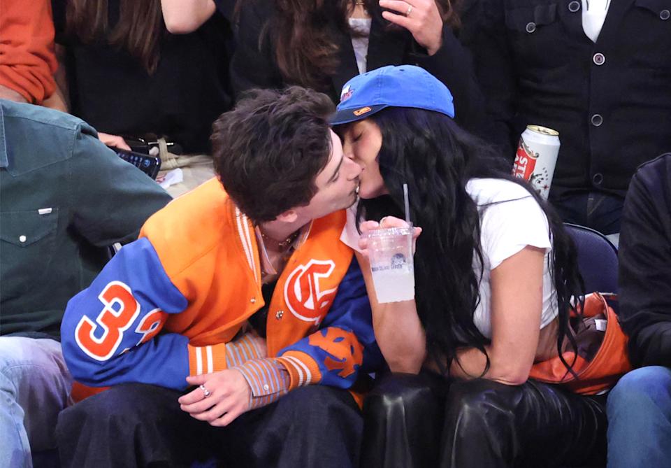 A lipreader decoded the intimate convo between Timothée Chalamet and Kylie Jenner at the Knicks game on Thursday. Charles Wenzelberg / New York Post