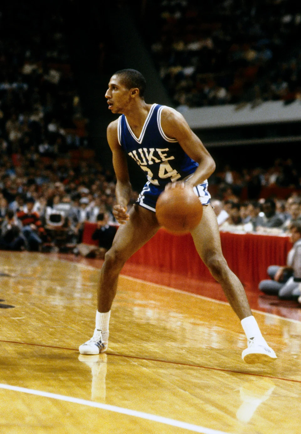 Duke guard Johnny Dawkins in action during the 1982-83 season.