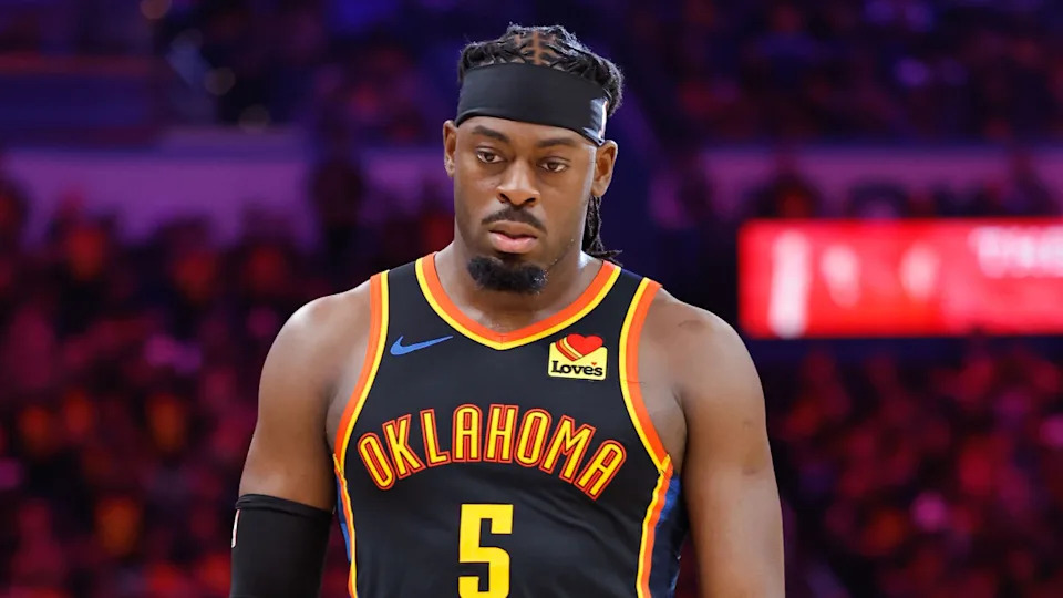 Oklahoma City Thunder guard Luguentz Dort.© Alonzo Adams-Imagn Images