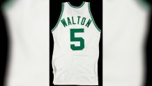 Bill Walton Boston Celtics professional model jersey c.1985-87 (NBA Championship Season Era).