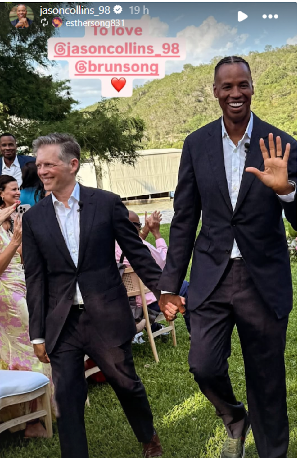 Collins and Green began dating in 2014, shortly after the NBA star came out as gay (Instagram/@jasoncollins_98)