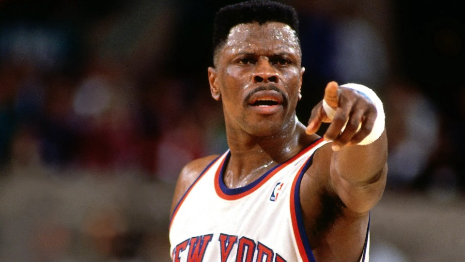 Patrick Ewing was an inside force for the Knicks
