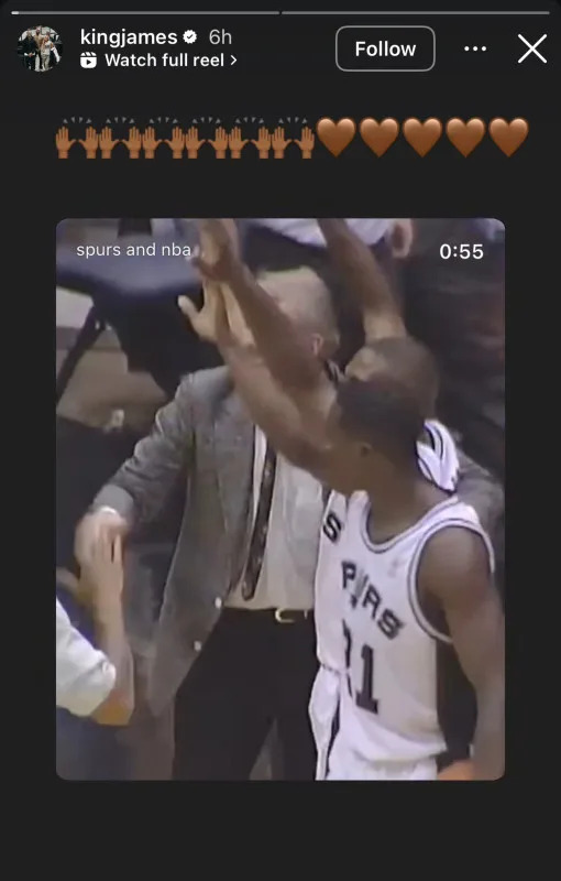 Los Angeles Lakers forward posts on Instagram.kingjames / Instagram