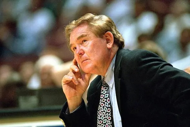 19 Oct 1994: Head coach Bill Fitch of the Los Angeles Clippers watches from the bench during an exhibition game against the Los Angeles Lakers at the Anaheim Pond in Anaheim, California. The Lakers defeated the Clippers 120-104.

Getty Images/ Stephen Dunn