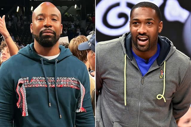 Javaris Crittenton/ Instagram ; Jamie Sabau/Getty Javaris Crittenton poses for a photo in December 2023 ; Coach Gilbert Arenas of the Enemies during BIG3 Week Five on August 05, 2021 in Milwaukee, Wisconsin.