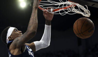 Jaden McDaniels NBA playoffs Washington UW Huskies conference finals...