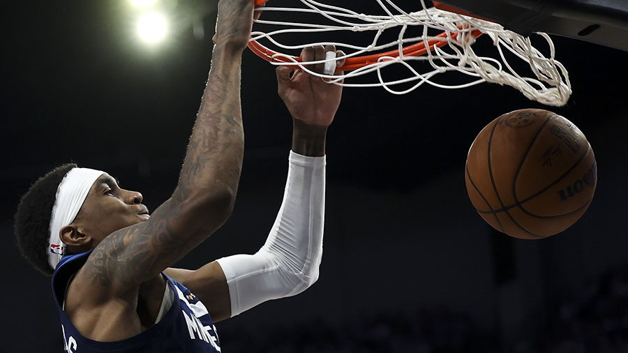 Jaden McDaniels NBA playoffs Washington UW Huskies conference finals...