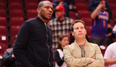 Phoenix Suns GM James Jones and owner Mat Ishbia...