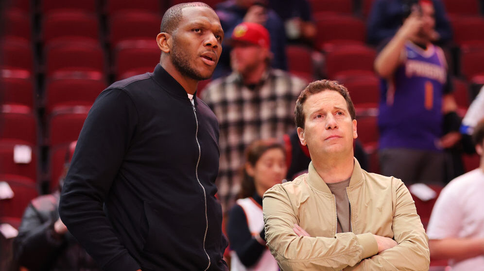 Phoenix Suns GM James Jones and owner Mat Ishbia...