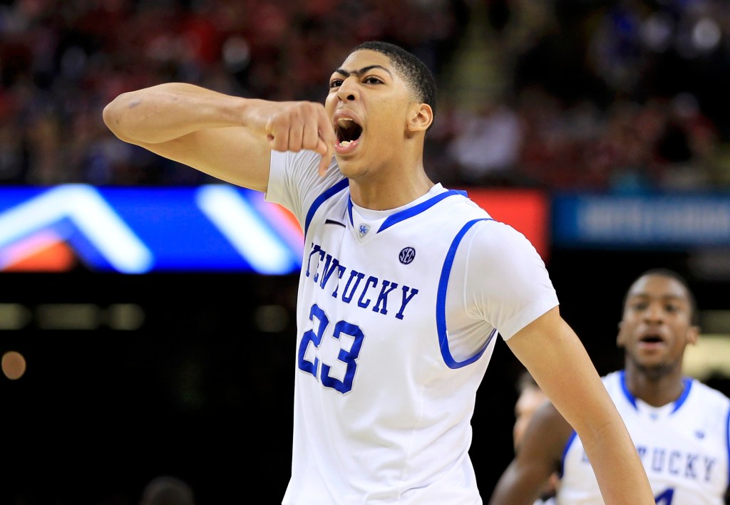 Anthony Davis during his lone year at Kentucky.