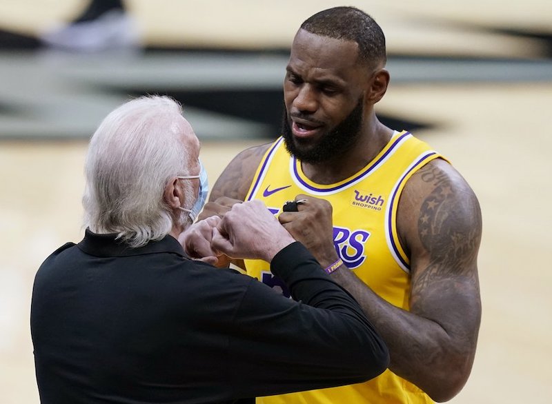LeBron James Gives Gregg Popovich His Flowers After Retirement Announcement