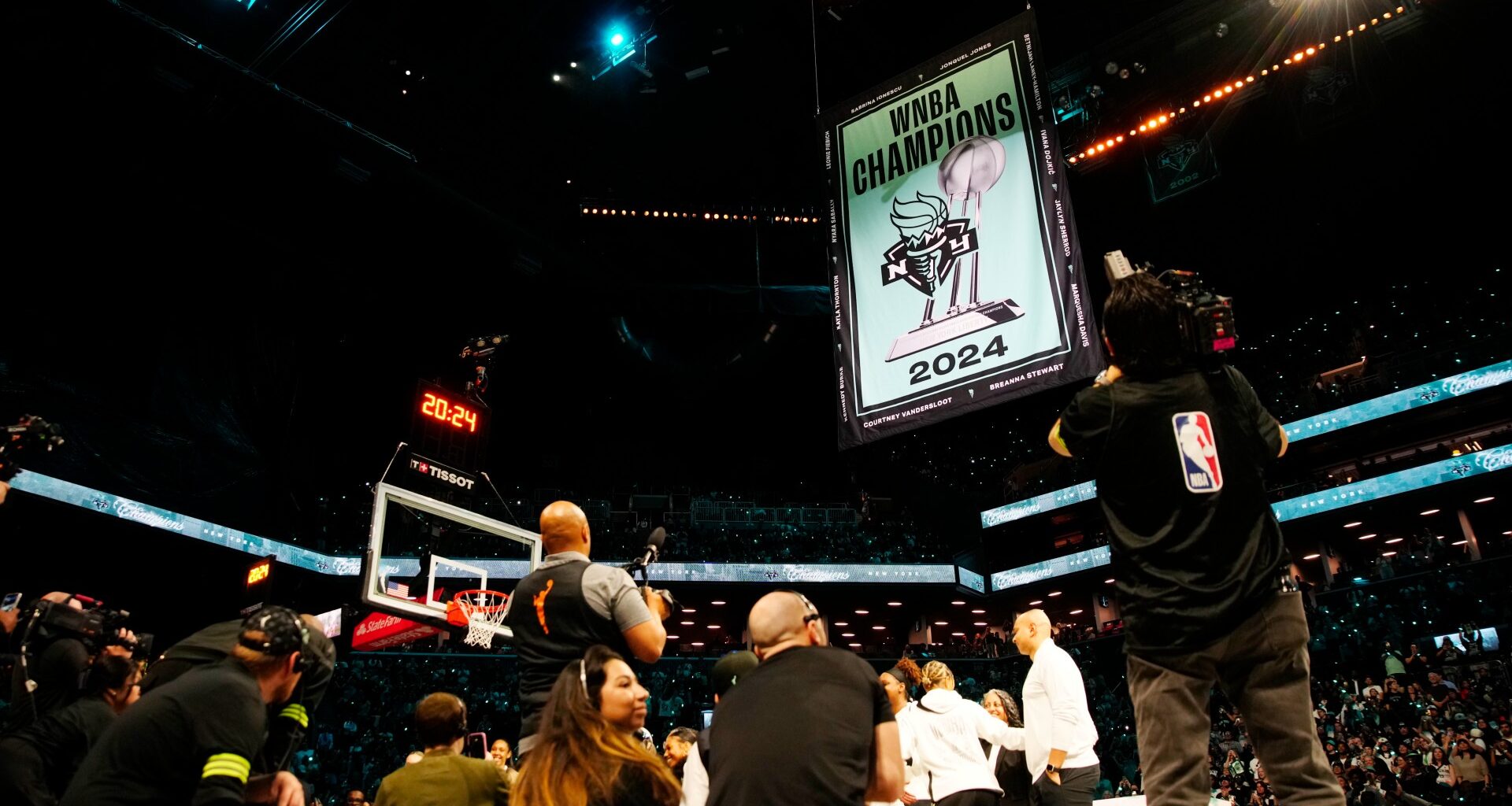 Liberty beat Aces, raise 2024 title banner