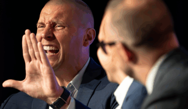 Artis Gilmore looks on as Kentucky Colonels fans celebrate the 1975 ABA Championship, via Tom Patterson -USA TODAY NETWORK