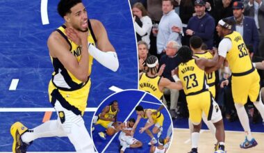 Knicks choke away lead in final minutes as Pacers take Game 1
