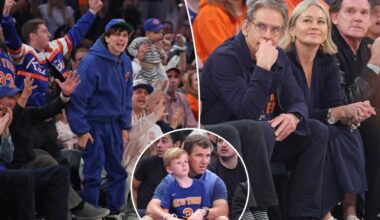 Timothy Chalamet takes in Knicks-Celtics Game 3 courtside as stars flock to Garden