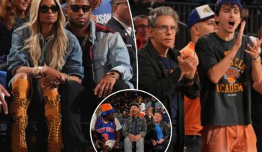 Russell Wilson and Ciara, Timothee Chalamet at Knicks-Pacers Game 2