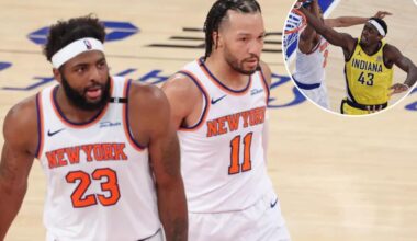 Knicks shrink from moment in Game 2 dud with season now on the rocks
