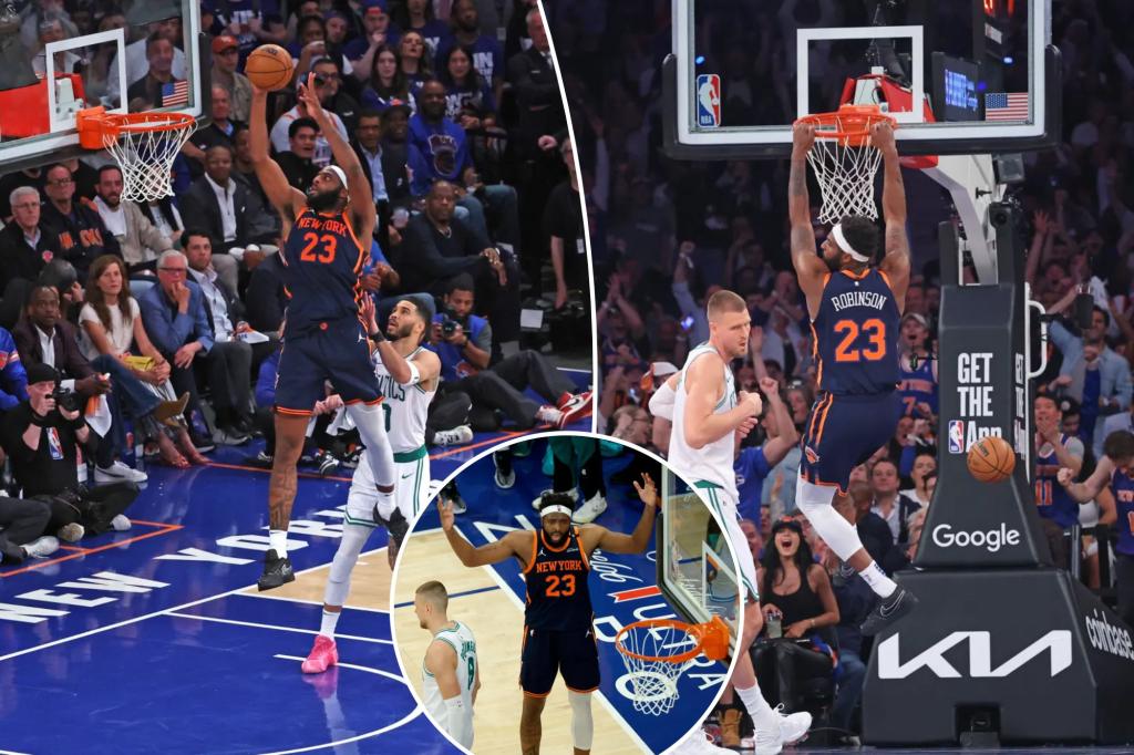 Mitchell Robinson's fingerprints were all over Knicks' big Game 4 win