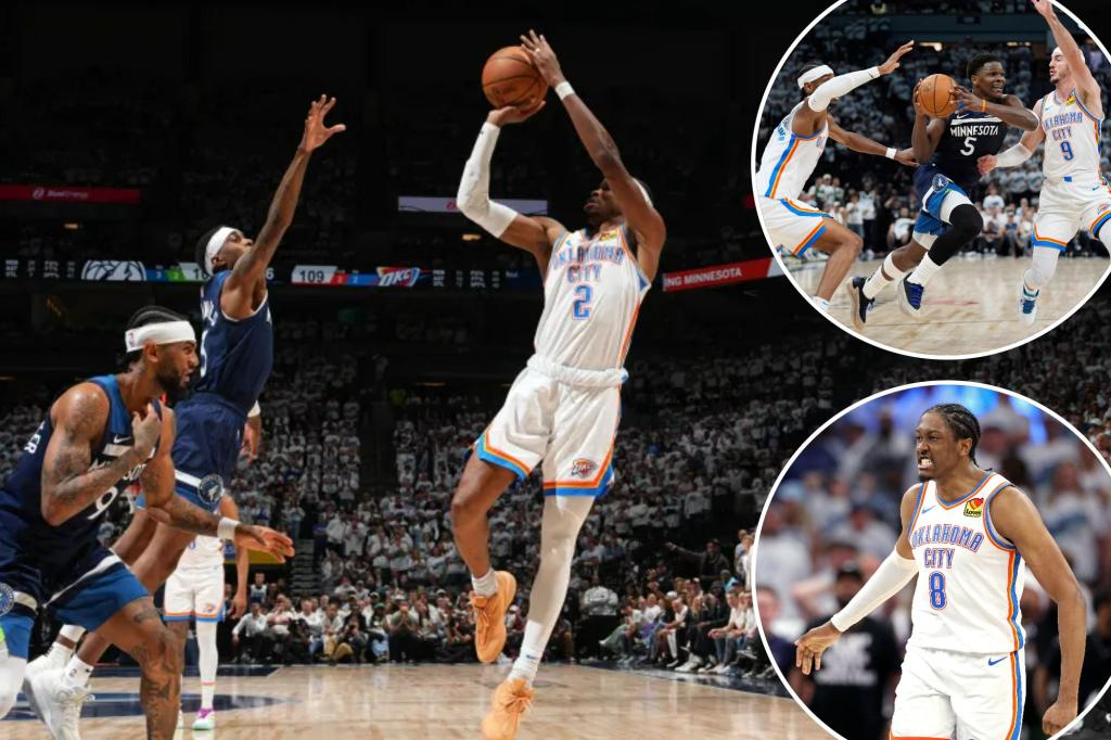 Thunder bounce back to escape Timberwolves in Game 4 thriller
