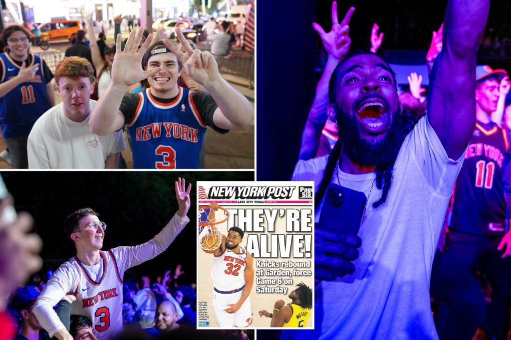 Knicks fans back to celebrating outside Madison Square Garden after Game 5 win against Pacers: 'I feel reborn'