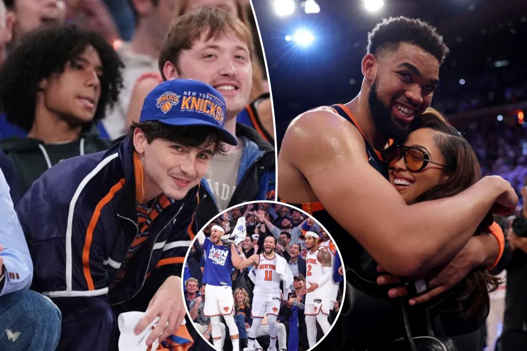 Knicks stars party with celebs at private party