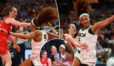 Tempers flare after Caitlin Clark's flagrant foul on Angel Reese