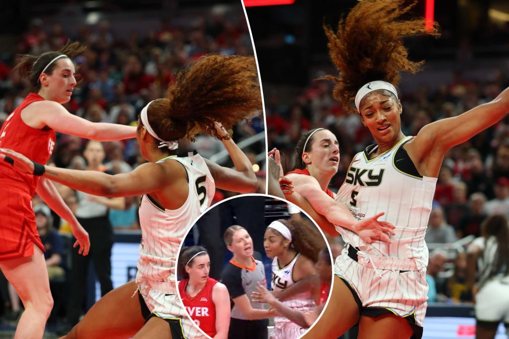 Tempers flare after Caitlin Clark's flagrant foul on Angel Reese