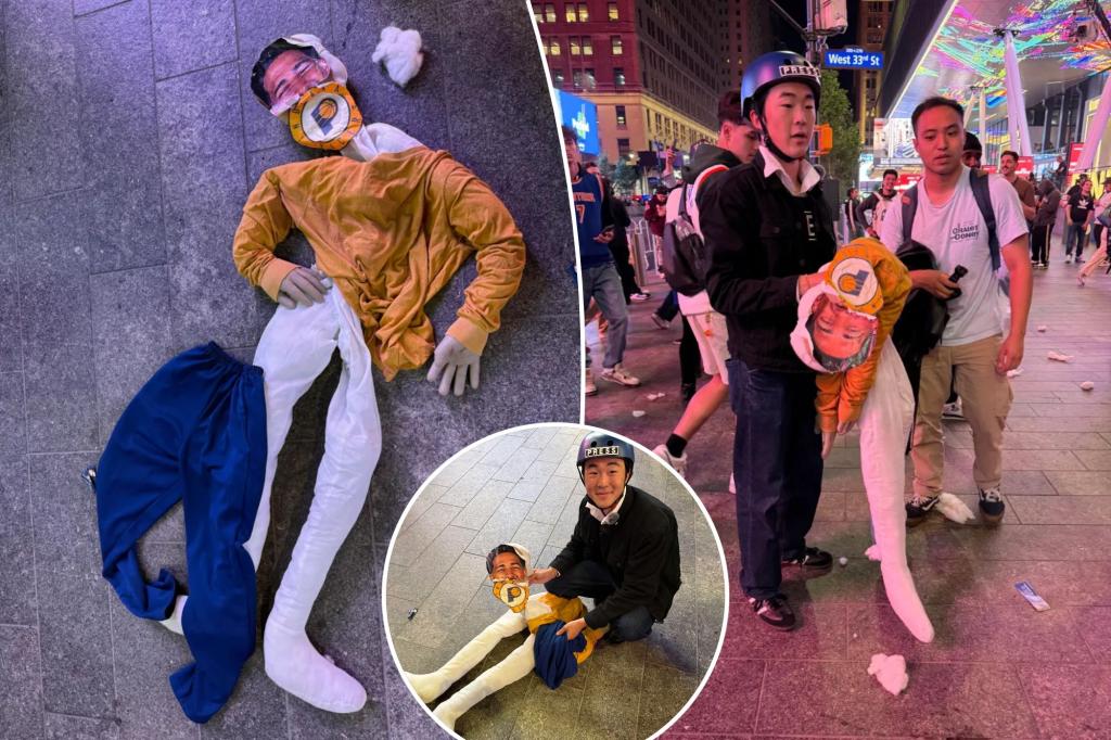 Knicks fans attack Tyrese Haliburton doll outside MSG