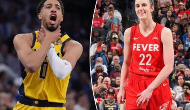 Caitlin Clark hypes up Pacers for furious Game 1 comeback