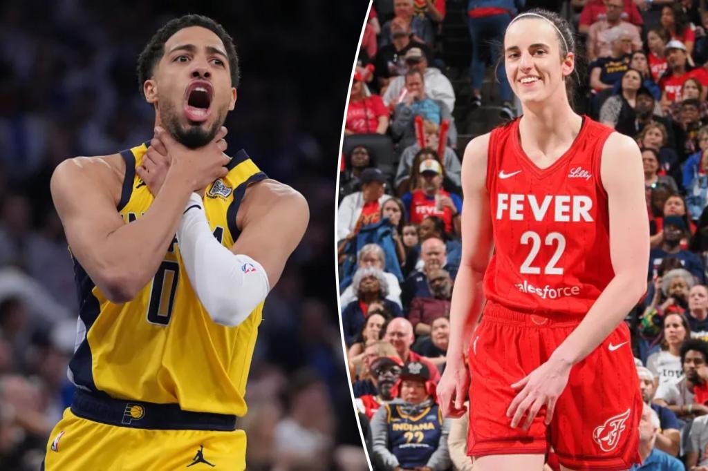 Caitlin Clark hypes up Pacers for furious Game 1 comeback