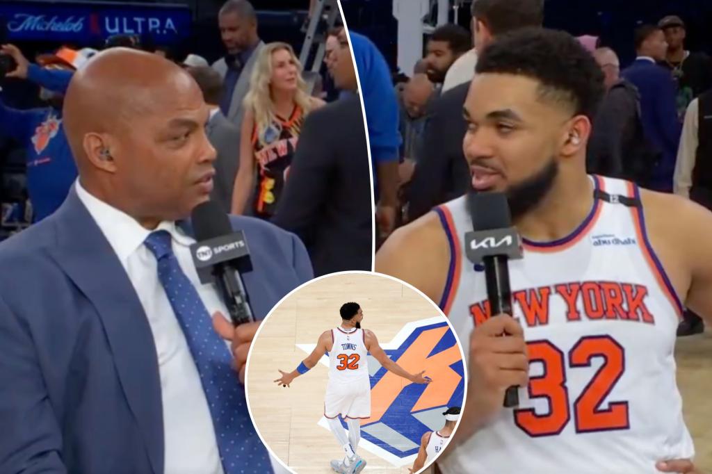 Charles Barkley puts Knicks' Karl-Anthony Towns on the spot