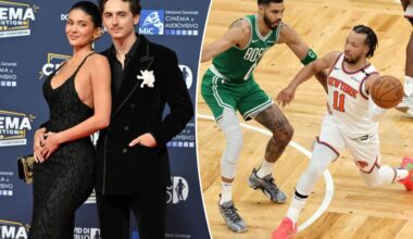 Timothée Chalamet loses it over Knicks win while watching from Rome