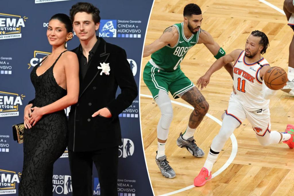 Timothée Chalamet loses it over Knicks win while watching from Rome