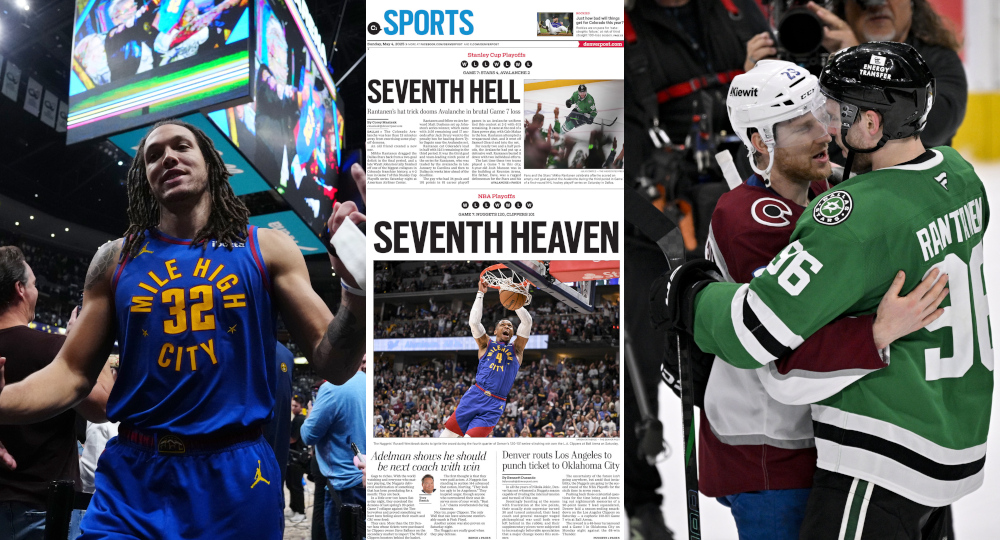 Clever Denver Post Game 7 headlines win praise