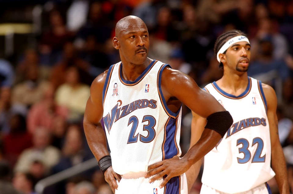 Jordan finished his career in Washington after winning six titles with the Bulls