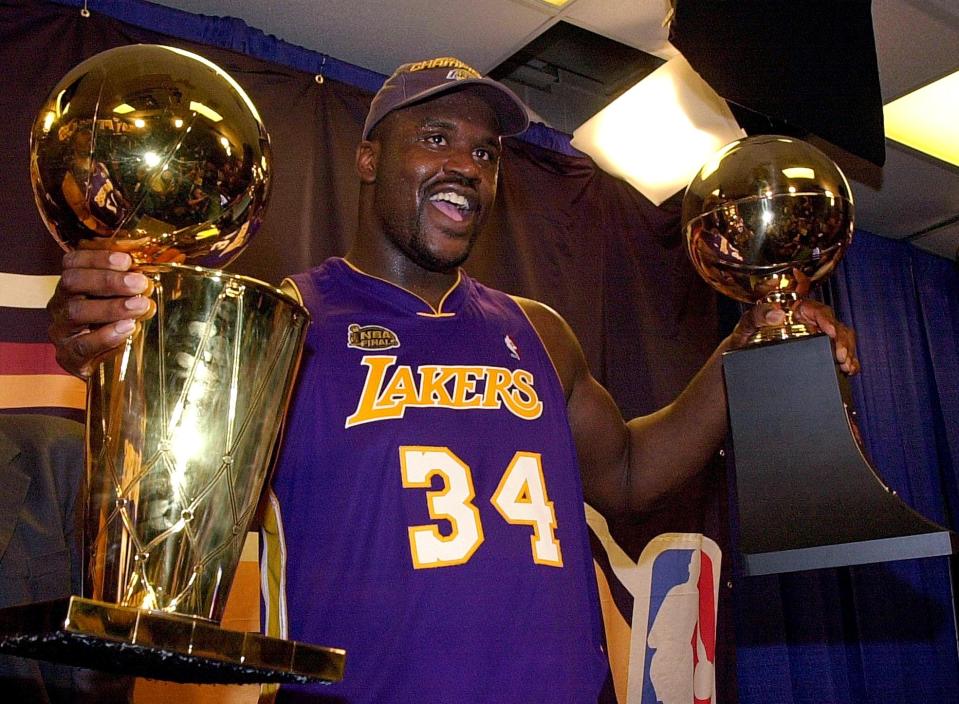 Shaq won three Finals MVPs during his career, all with the Lakers