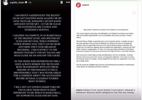 Sophie Cunningham statement