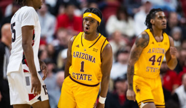 Alston Mason reacts. The Sun Devils alum is among those to earn pre-NBA Draft workouts from the Sun...